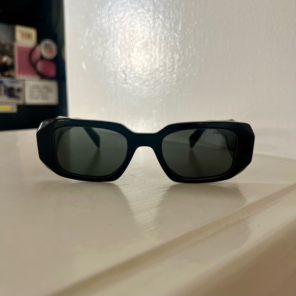 Prada Runway Rectangle Sunglasses - image 1